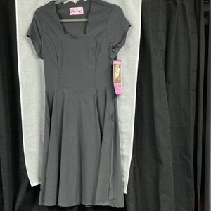 Bettie Page Charcoal  Dress